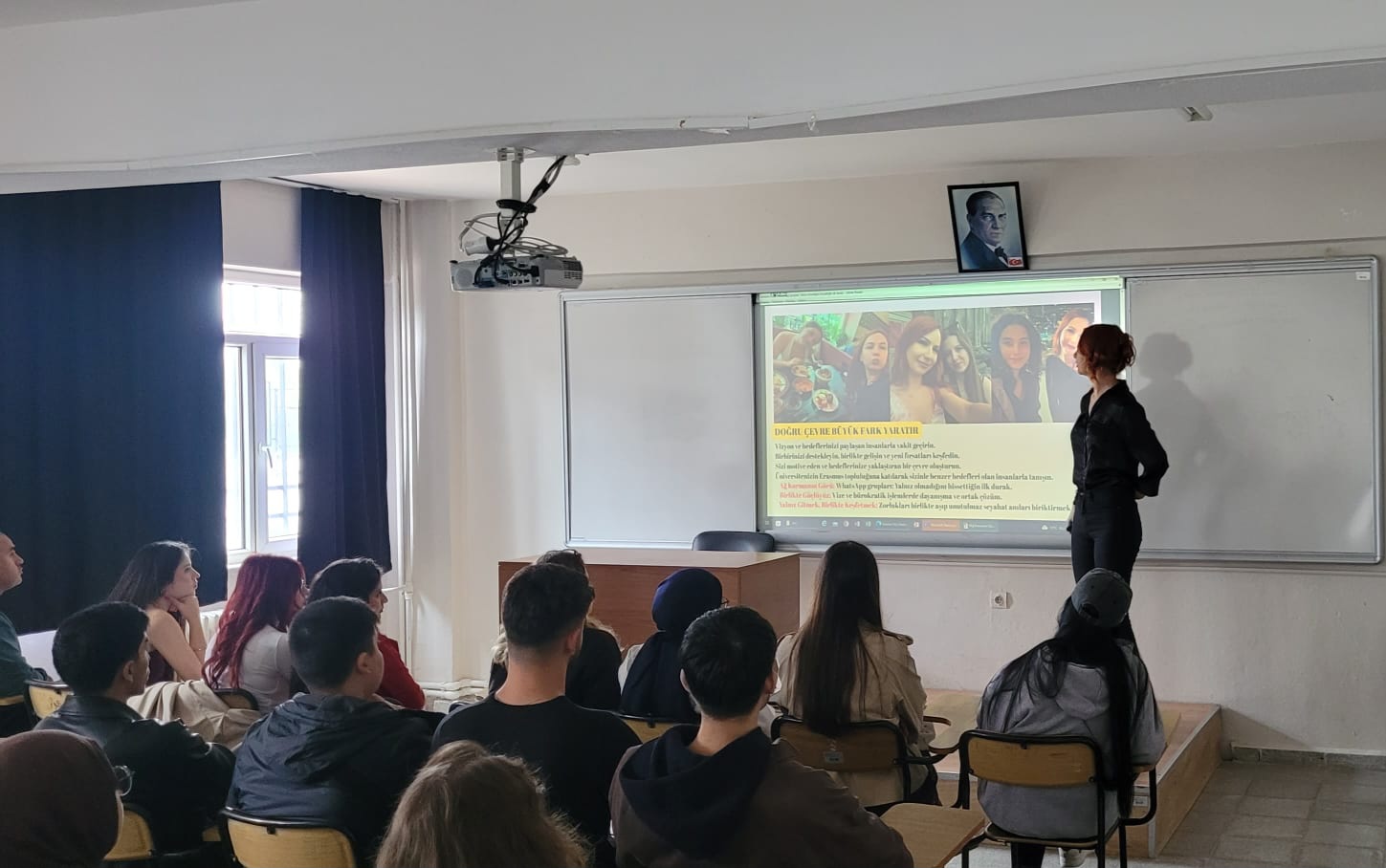 Yüksekokulumuzda, öğrencilerimizi Erasmus+ programı hakkında bilgilendirmek amacıyla seminer gerçekleştirildi.